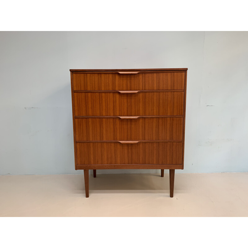 Teak vintage chest of drawers by Frank Guille