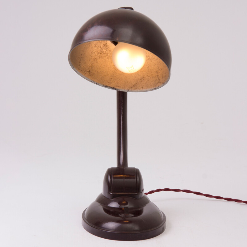 Britische Vintage-Schreibtischlampe aus Bakelit von Eric Kirkman Cole, 1930