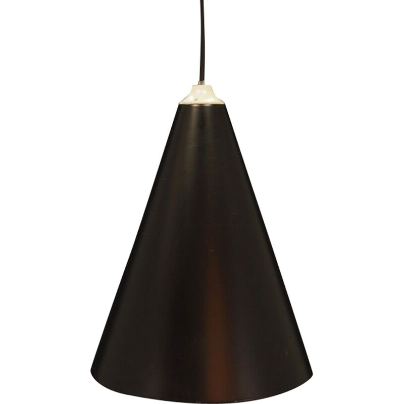 Vintage pendant light in black color, Denmark, 1970s