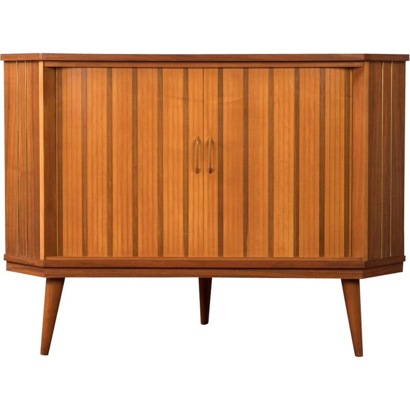 Vintage bar cabinet in walnut and ash veneer, 1960s