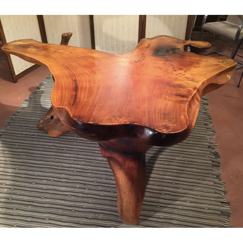 Vintage rosewood root table