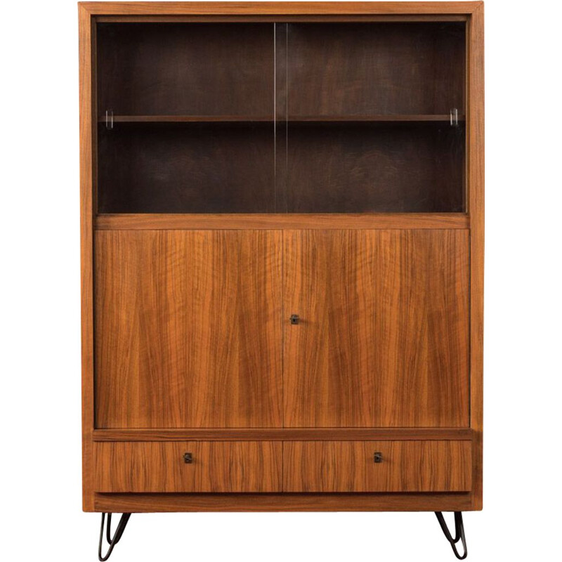 Vintage Walnut showcase 1950s