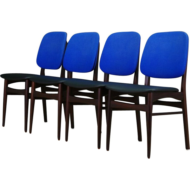 Set of 4 Danish vintage Mahogany chairs
