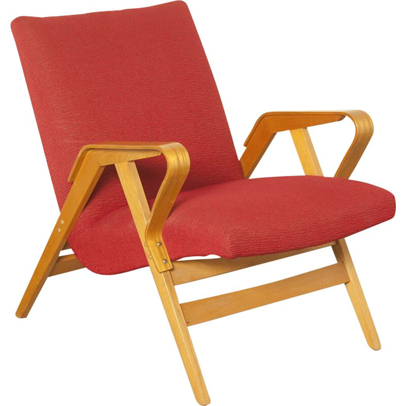 Vintage armchair model 24-23 by František Jirák for Tatra Nabytok