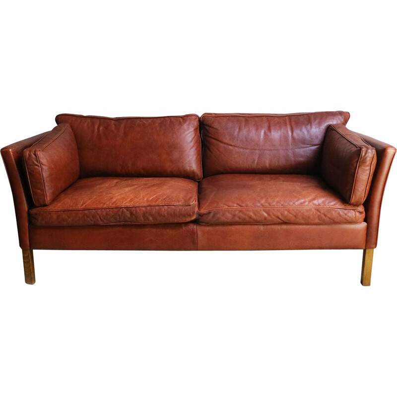 Vintage Stouby Danish large 2 seat sofa, 1970