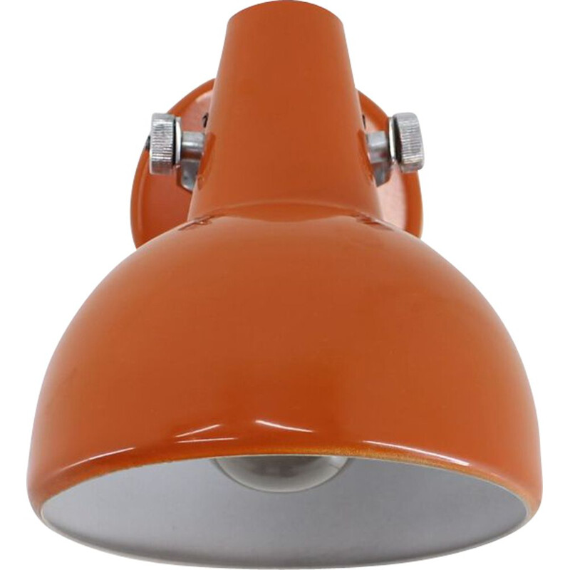 Orange vintage wall lamp, 1960s