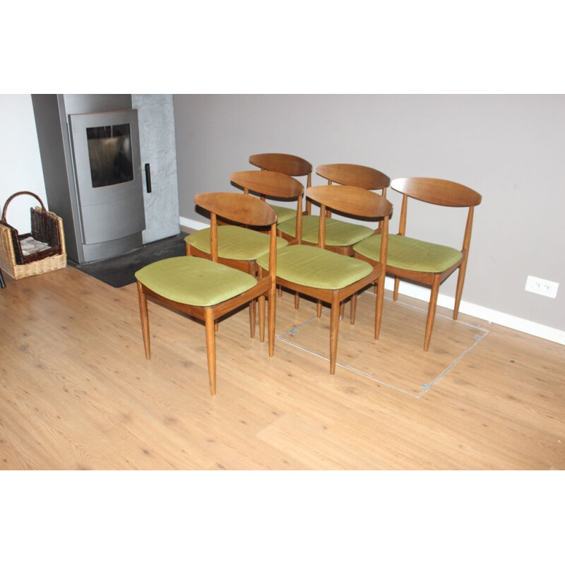 Set of 6 vintage Scandinavian style teak chairs by Ib Kofod Larsen for G-PLAN