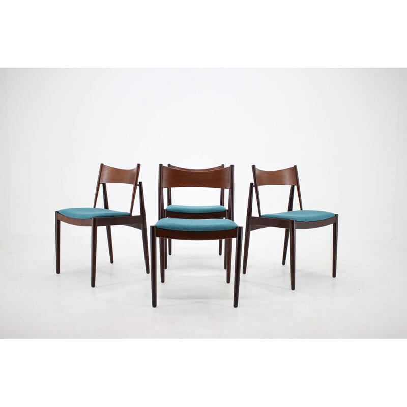 Set of 4 Vintage Rare Teak Dining Chairs by Vamo, Denmark 1960