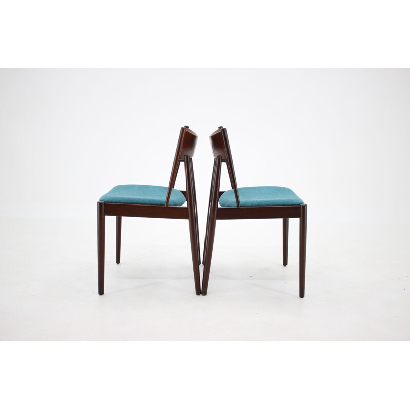 Set of 4 Vintage Rare Teak Dining Chairs by Vamo, Denmark 1960