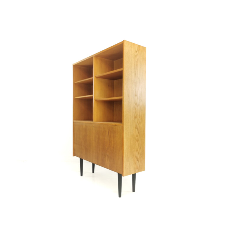 Vintage Danish Bookcase Wall Unit Cabinet 1970