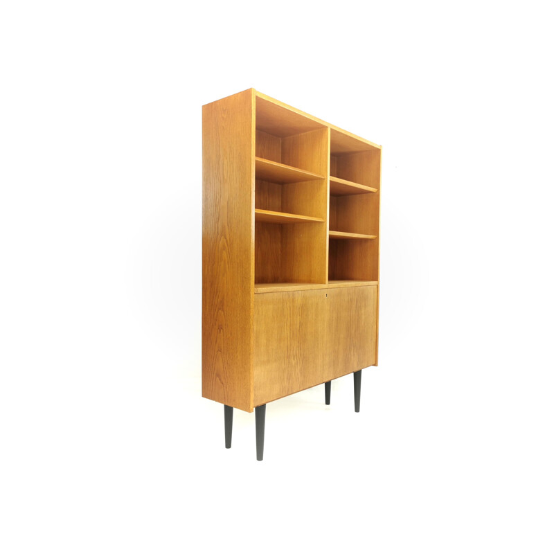 Vintage Danish Bookcase Wall Unit Cabinet 1970