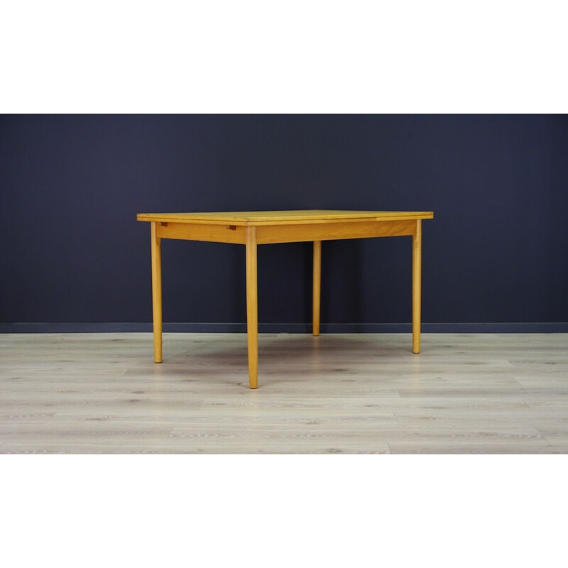 Vintage Danish  ashwood table, 1960s