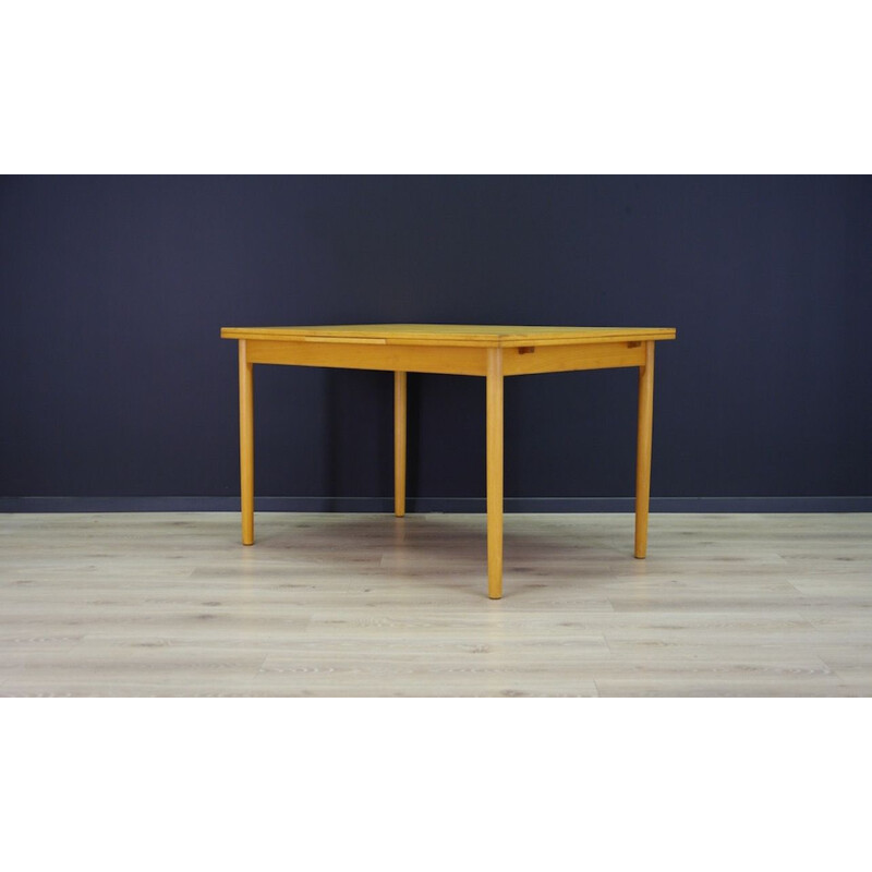 Vintage Danish  ashwood table, 1960s