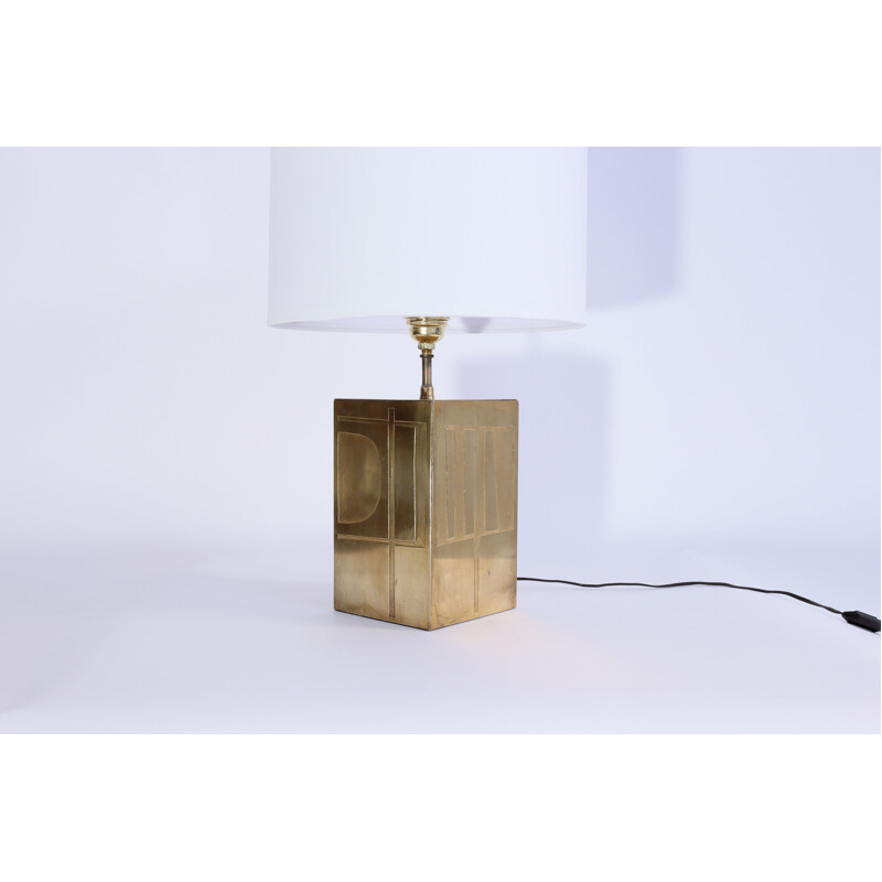 Vintage brass lamp by Blazy 1970