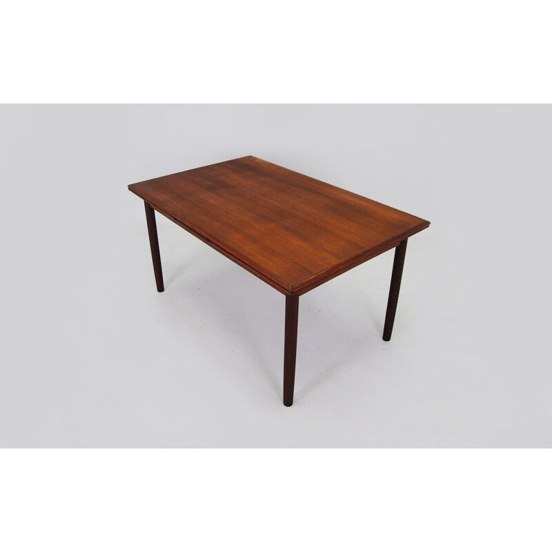 Scandinavian extendable vintage table in teak