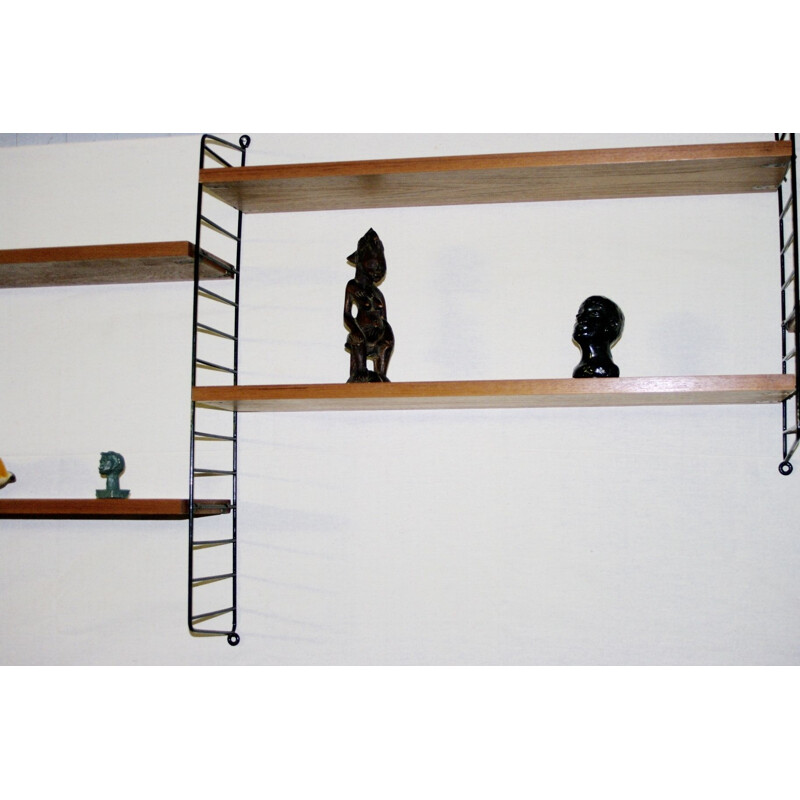 Vintage modular shelving system by Nisse Strinning