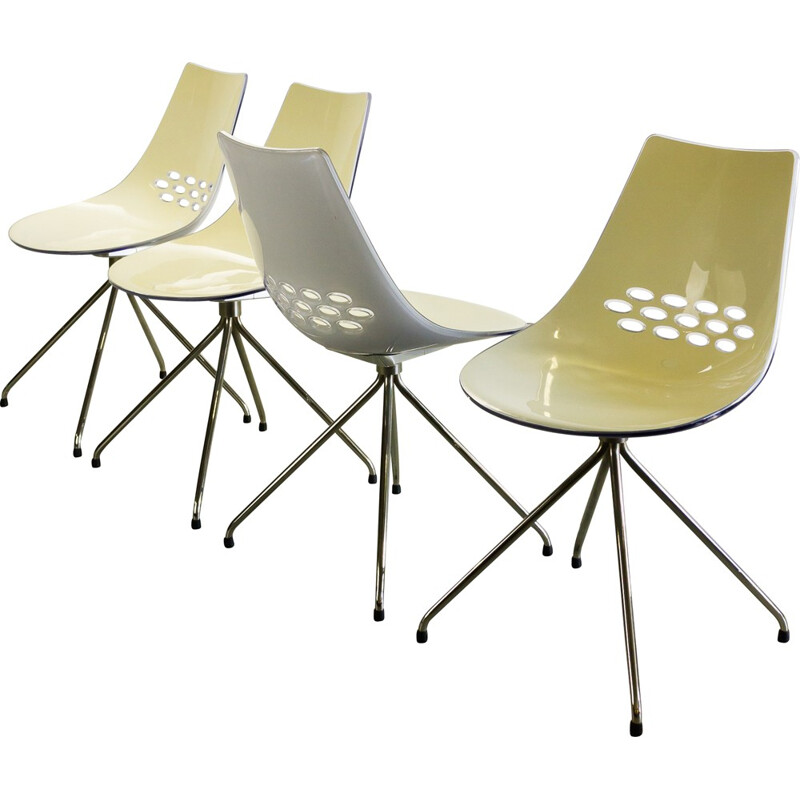 Set of 4 JAM two tone Calligaris chairs, ARCHIRIVOLTO - 2000s