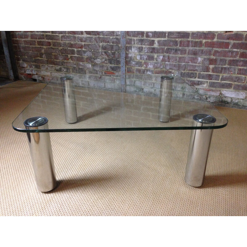 Vintage coffee table by Zanotta model Marcuso 1980