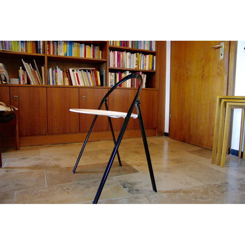 Cidue vintage folding chair, 1970 Italy
