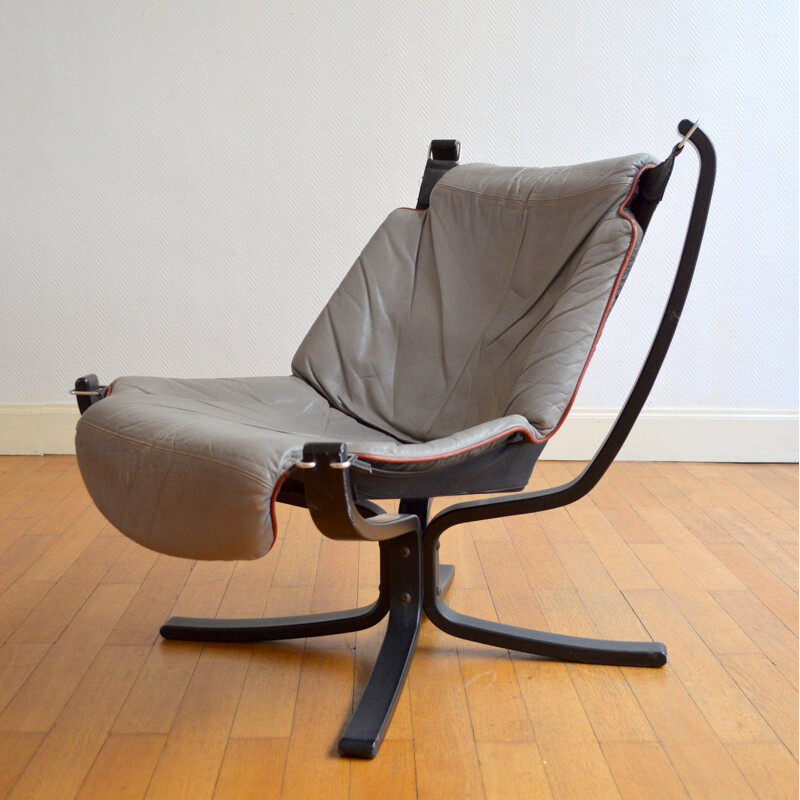 Vintage Falcon Lounge Armchair by Sigurd Ressell 1960s 