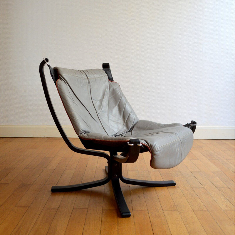 Vintage Falcon Lounge Armchair by Sigurd Ressell 1960s 