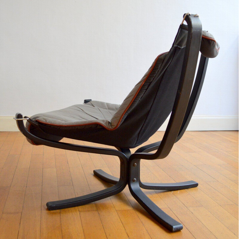 Vintage Falcon Lounge Armchair by Sigurd Ressell 1960s 