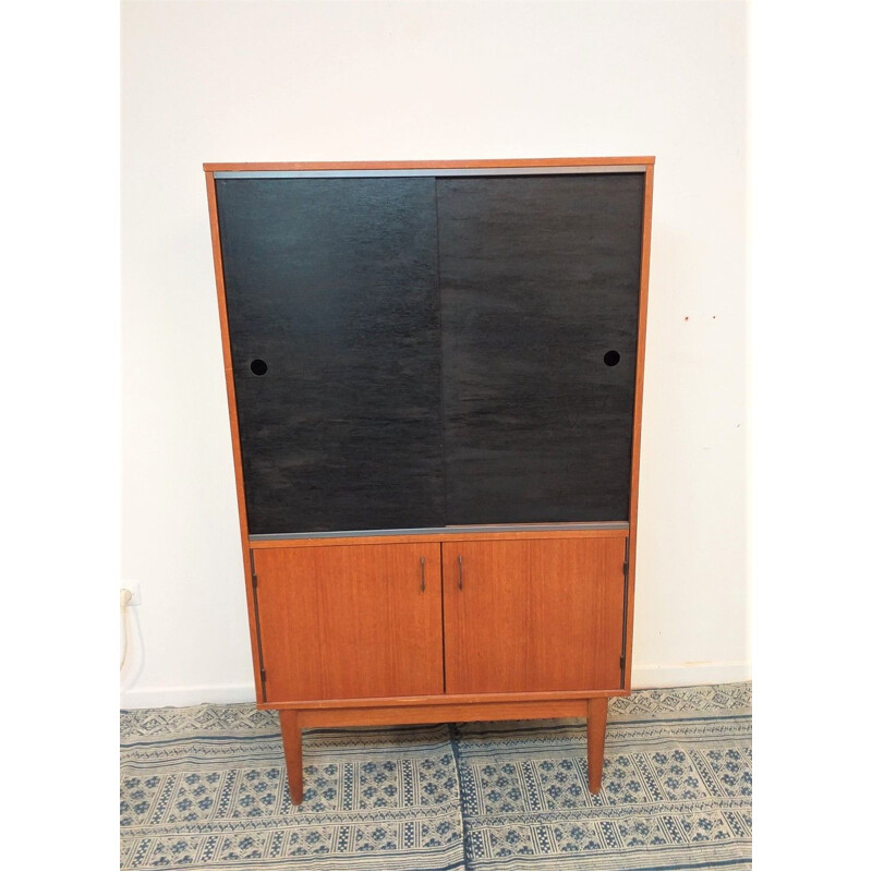 Vintage Scandinavian bookcase sideboard, 1960s