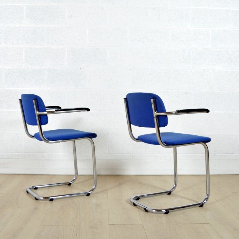 Vintage Luge Gispen Chairs 1960