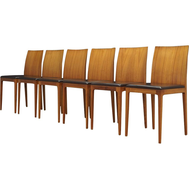 Vintage set of 6 chairs "Anna" by Ludovic & Roberto Palomb for Crassevig