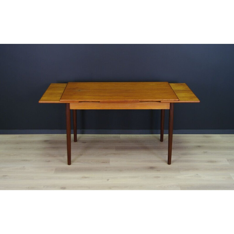 Scandinavian vintage table in teak 1970