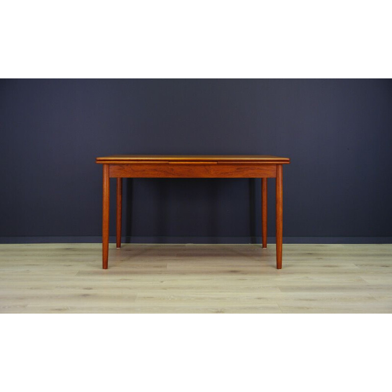 Table Vintage en teck classique Danemark, 1960-70