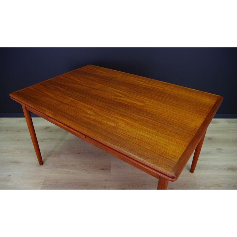 Table Vintage en teck classique Danemark, 1960-70