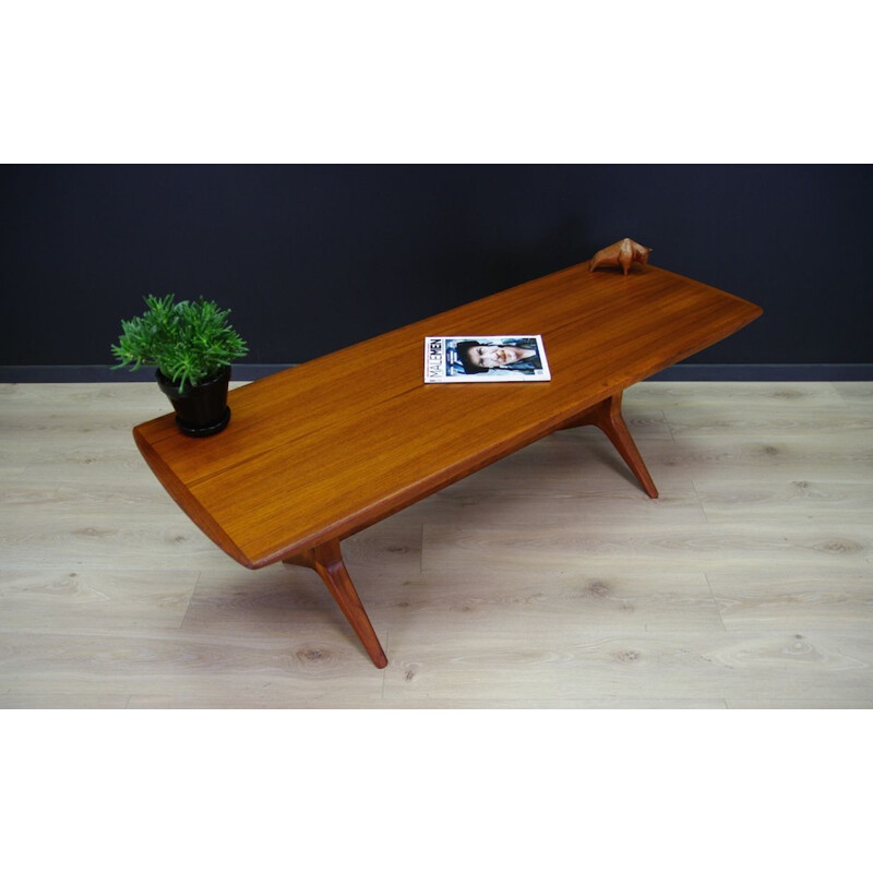Table basse vintage en teck, design danois, 1960