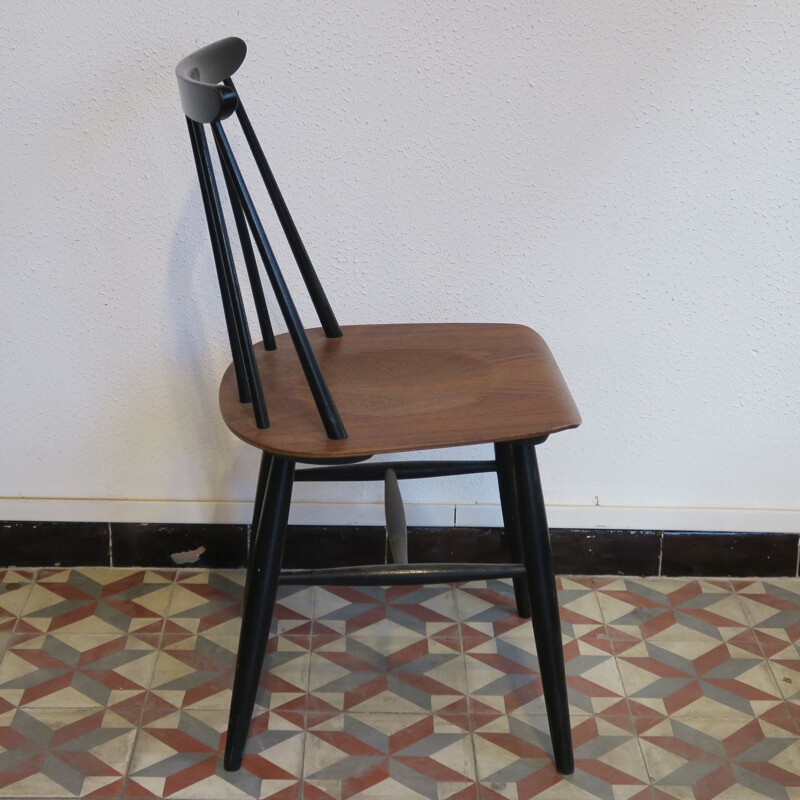 Série de 4 chaises vintage "Fanett" d'Ilmari Tapiovaara