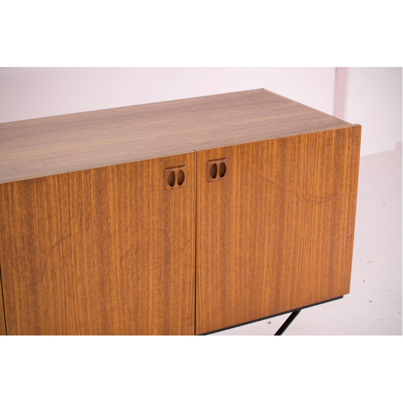 Minimalist vintage square-handled sideboard, 1960