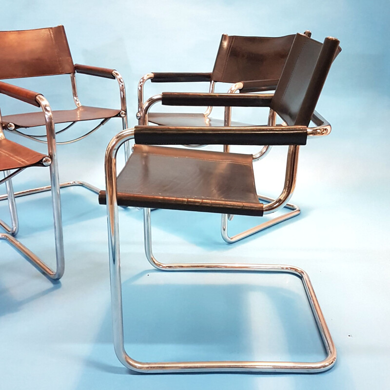 Set of 4 MG5 dining chairs by Mart Stam, 1930