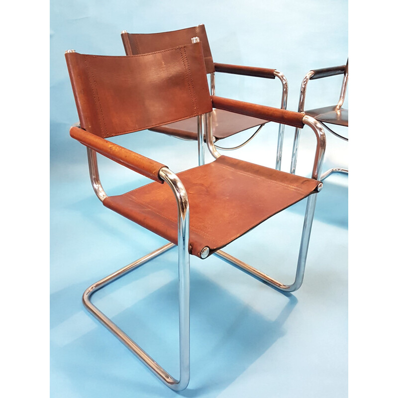 Set of 4 MG5 dining chairs by Mart Stam, 1930