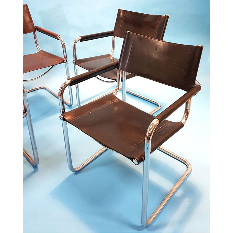 Set of 4 MG5 dining chairs by Mart Stam, 1930
