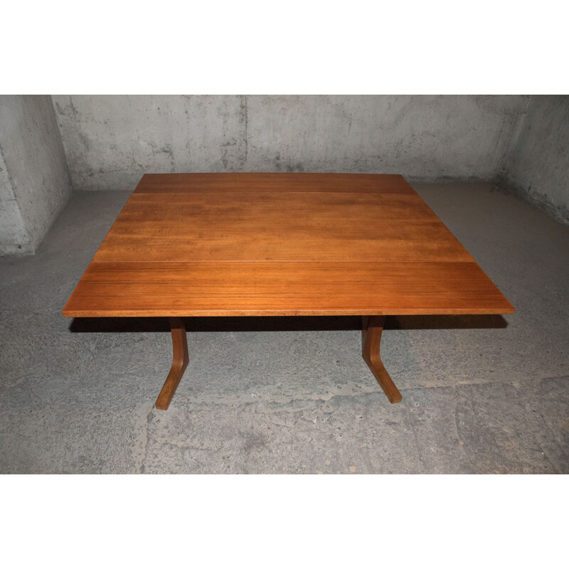 Vintage convertible teak coffee table, 1960