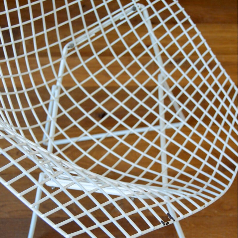 Fauteuil vintage Diamond Harry Bertoia pour Knoll 1950