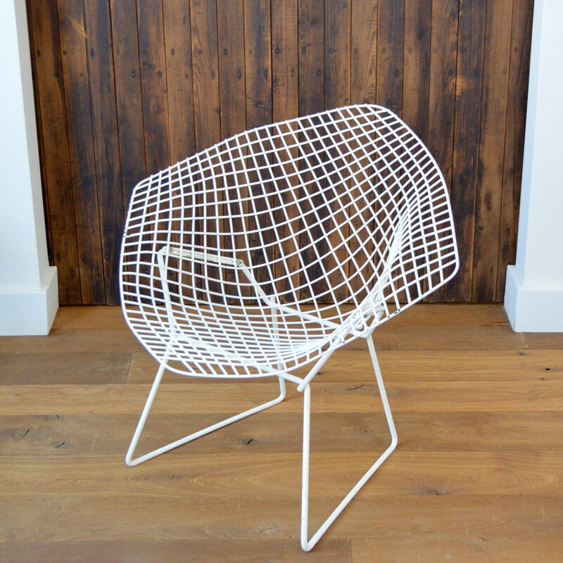 Vintage armchair Diamond Harry Bertoia for Knoll 1950