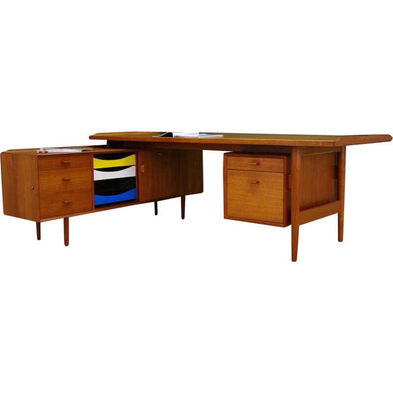 Vintage Desk in teak by Arne Vodder for Sibast, 1960