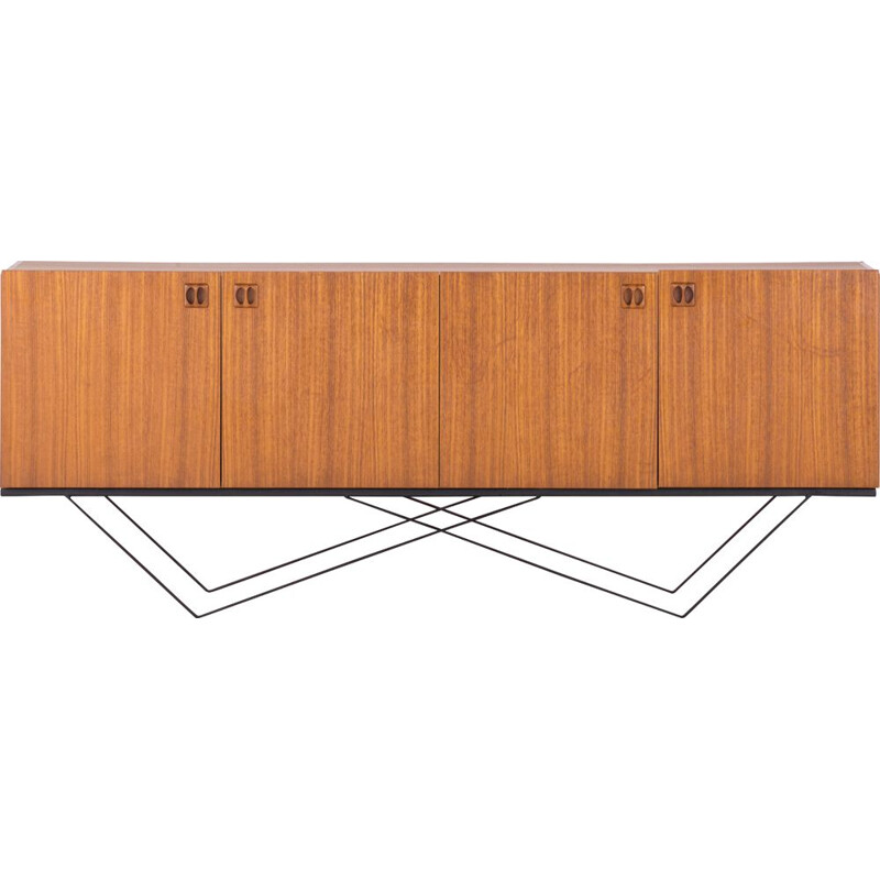 Minimalist vintage square-handled sideboard, 1960