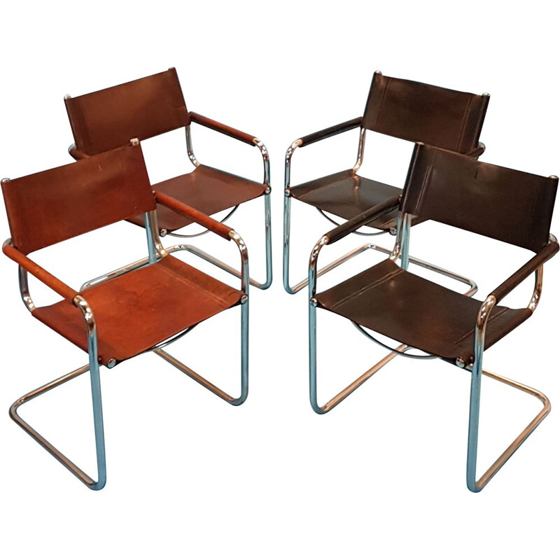 Set of 4 MG5 dining chairs by Mart Stam, 1930