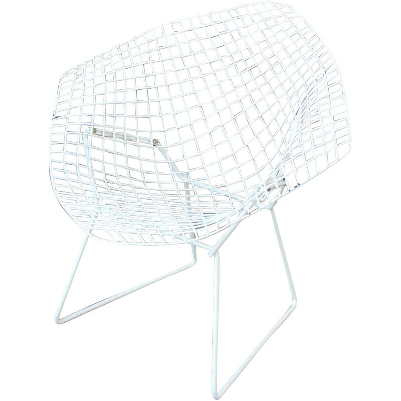 Vintage armchair Diamond Harry Bertoia for Knoll 1950