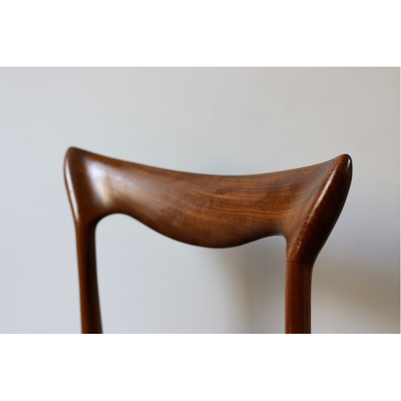 Suite of 4 vintage Scandinavian teak chairs by Henri Walter Klein