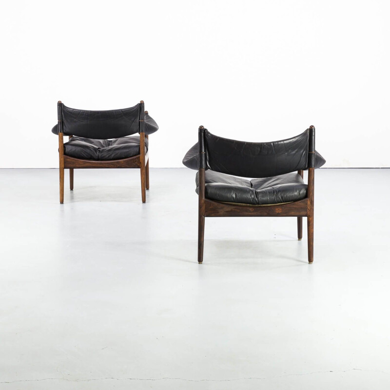 Pair of vintage Kristian Solmer Vedel lounge chairs for Søren Willadsen 1960s