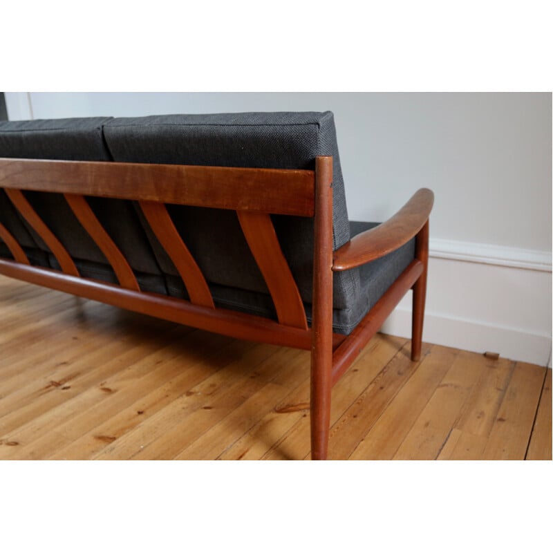 Vintage Scandinavian teak bench by Grete Jalk for France & Son - 1960