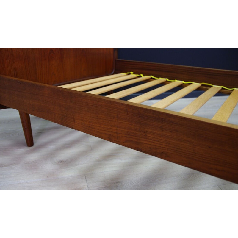 Vintage Danish teak bed, 1970