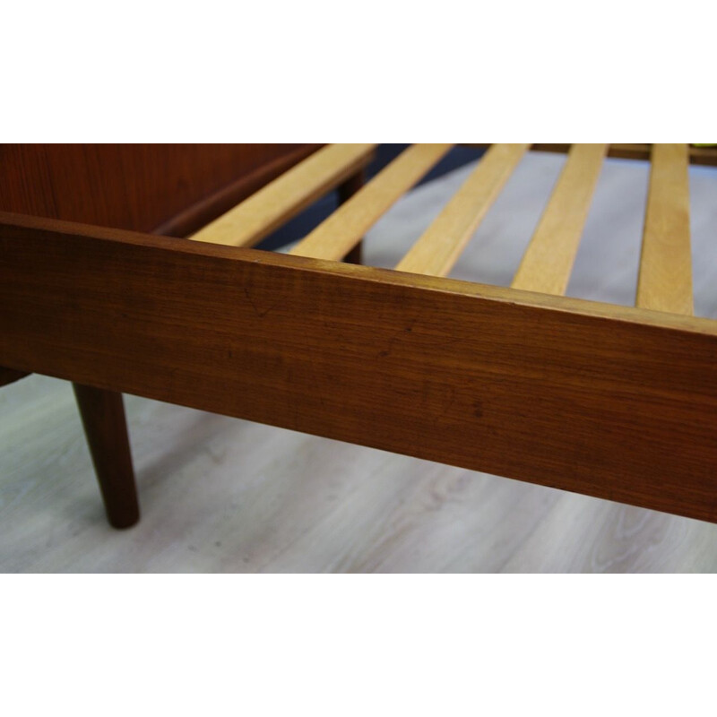 Vintage Danish teak bed, 1970